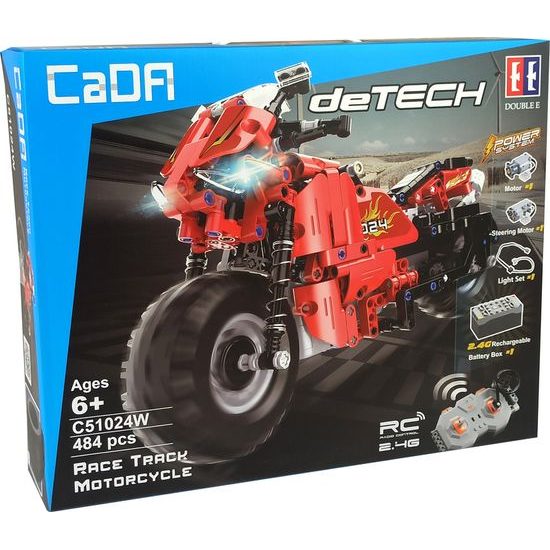 CADA Stavební bloky Remote Controlled Motorcycle 2.4G 484 kusů