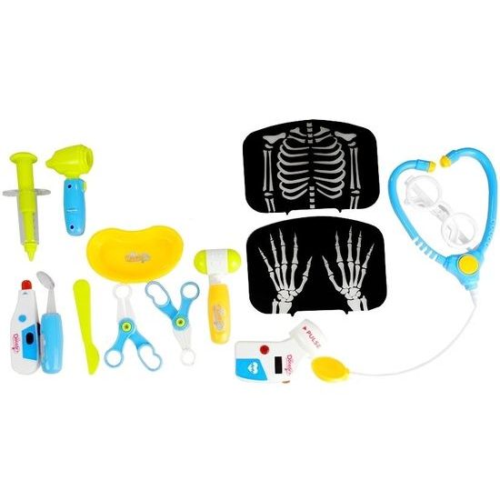 Majlo Toys dětský lékařský vozík Rentgen se světlem a příslušenstvím