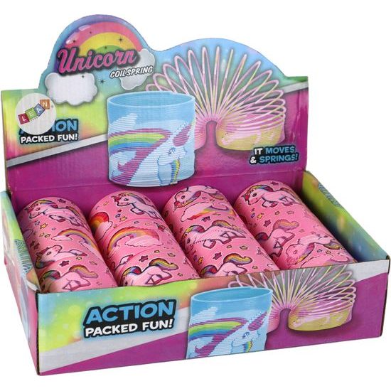 Dětská pružina světle růžová s jednorožcem