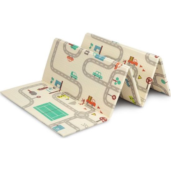 Vzdělávací pěnová podložka dinosauři/auta