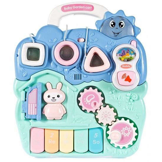 ROZBALENO Interaktivní chodítko s hracím panelem 2v1 Bunny Stroller