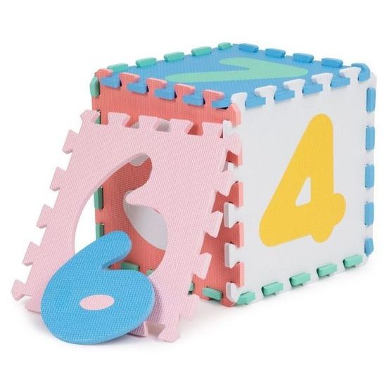 IPlay pěnová puzzle hrací deka s hodinami