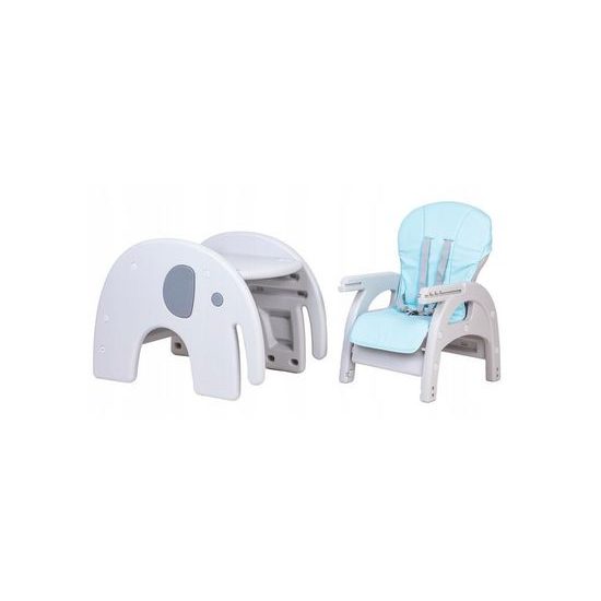 Ecotoys jídelní židlička 3v1 se stolečkem Slon