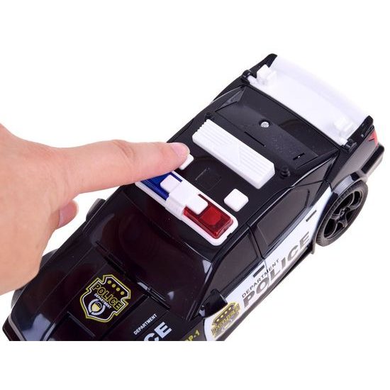 Policejní auto na setrvačník se světly a zvuky City Service 1:20 černé