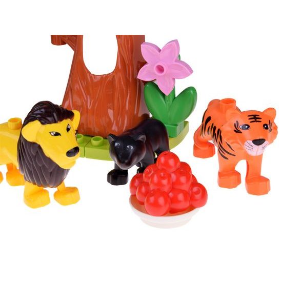 Konstrukční stavebnice se zvířátky Animal Jungle 41 dílků