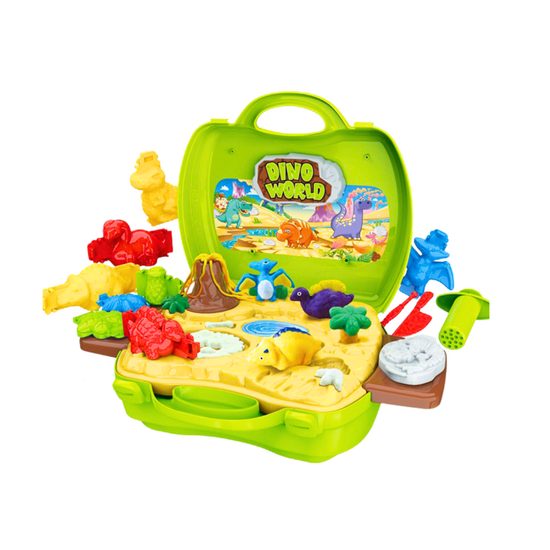 Modelovací plastelína v kufříku Dinosauři s příslušenstvím
