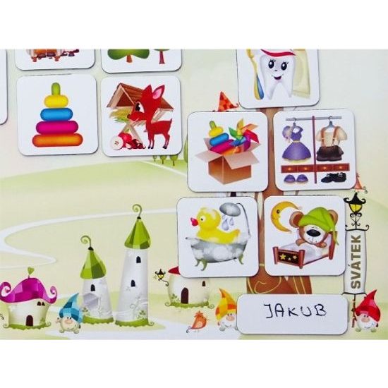 Kalendář magnetický - Školka 114ks magnetek