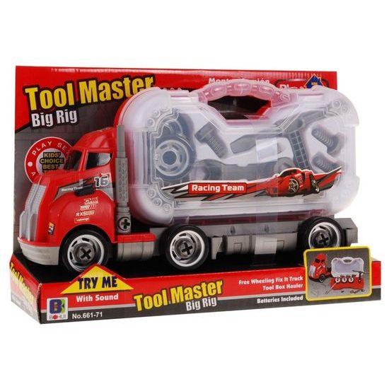 Dětské šroubovací autíčko s kufříkem a zvuky Container Truck