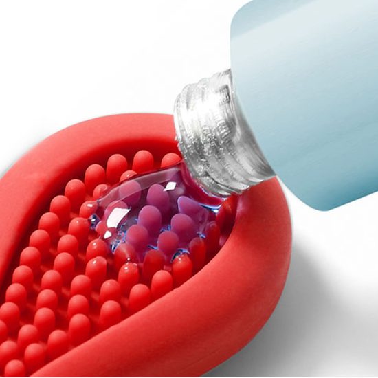 Dětské kousátko zeleno/oranžové