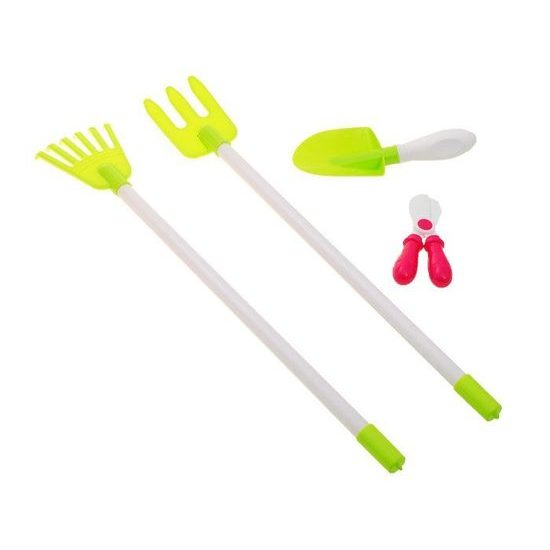 Majlo Toys dětský zahradní vozík s příslušenstvím Little Gardener červený