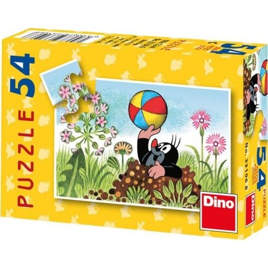 Minipuzzle Krtek 8 druhů 54 dílků