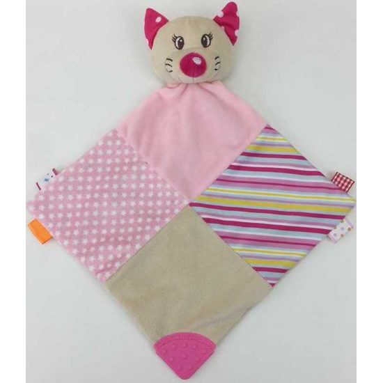 Usínáček kočička s kousátky růžová