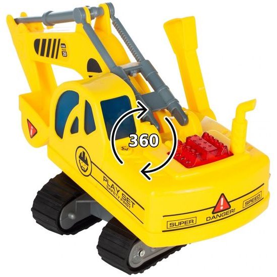 Bagr se světlem a zvukem City Builder 1:18