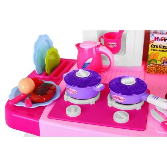 Dětská XXL kuchyňka s dotykovým panelem Delicious Kitchen růžová