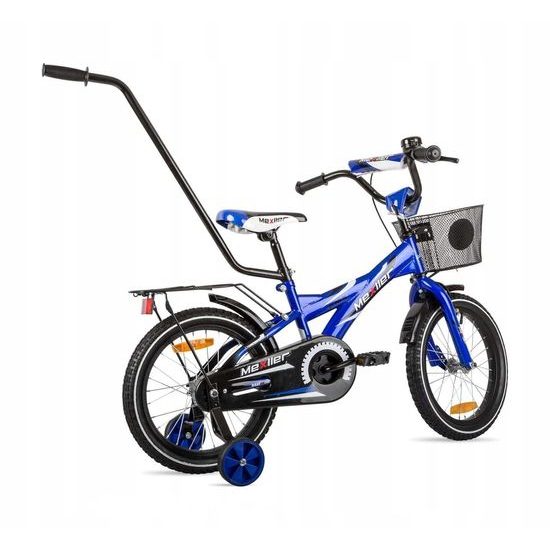 Mexller dětské kolo BMX 16" s vodící tyčí modrá