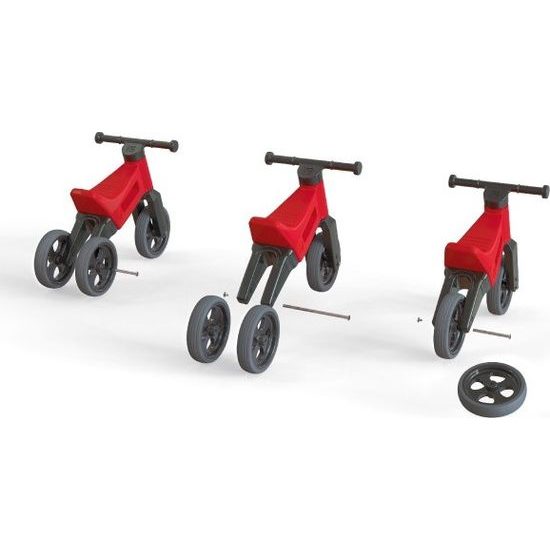 Odrážedlo FUNNY WHEELS Rider Sport červené 2v1