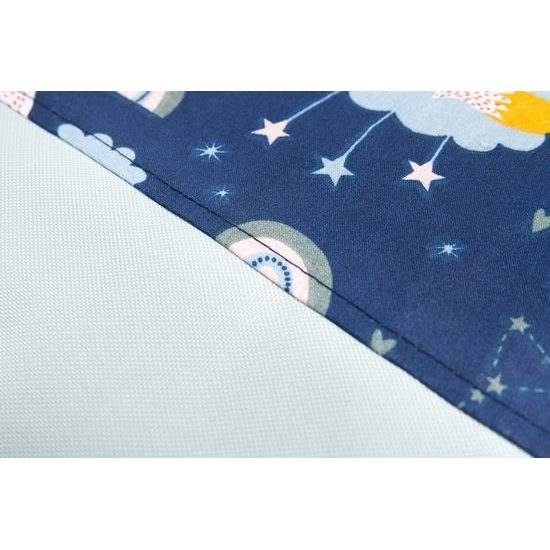 Koš na hračky Sensillo lišky tmavě modrý