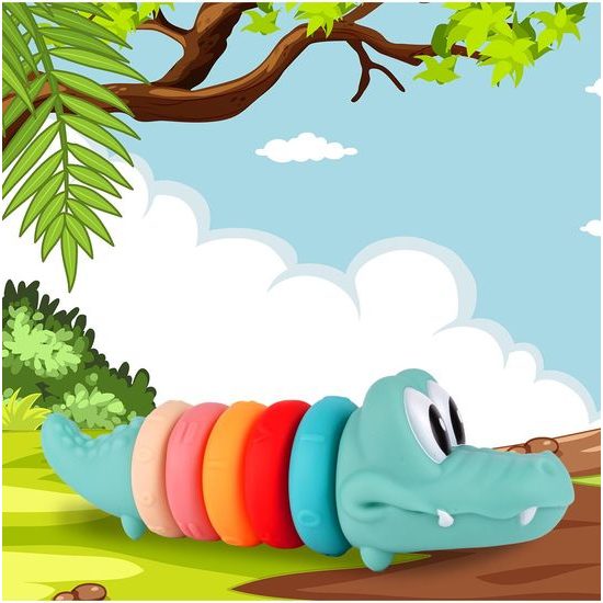 Senzorické kroužky pro nejmenší Color Crocodille