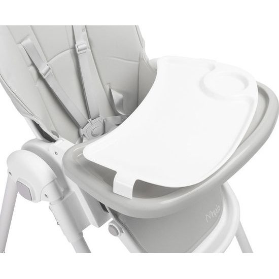 Dětská jídelní židlička Megalo light grey