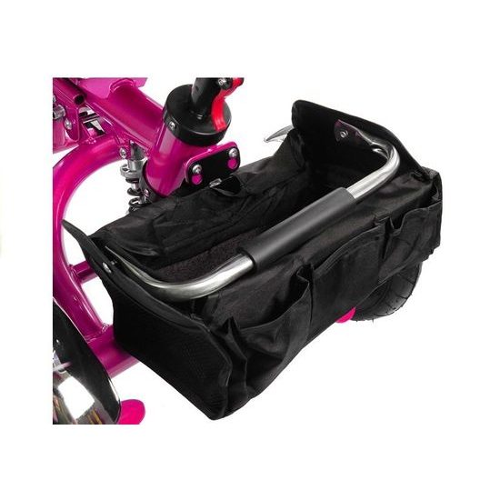 Majlo Toys tříkolka 2v1 s nafukovacími koly PRO600 růžová