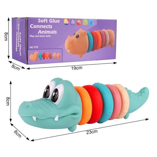 Senzorické kroužky pro nejmenší Color Crocodille
