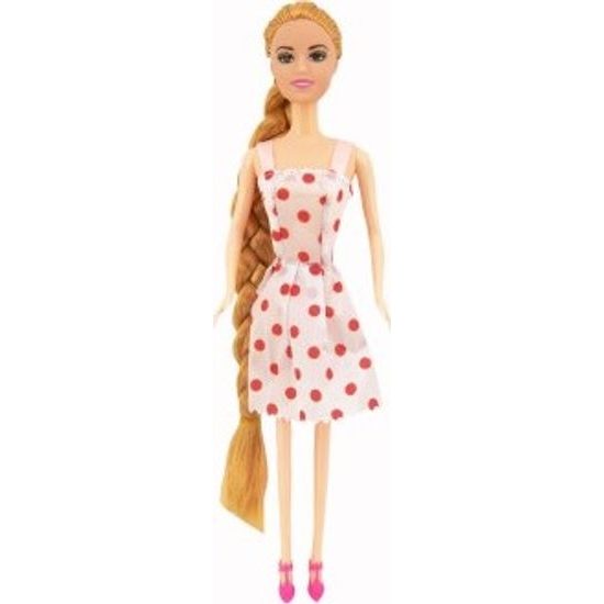 Panenka s dlouhým copem - mix barev