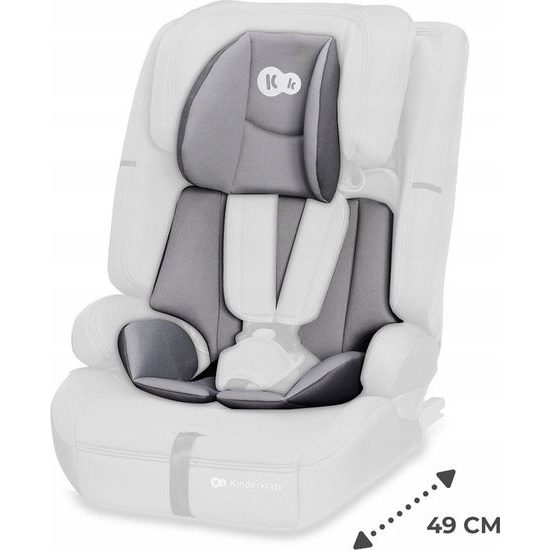 Autosedačka Kinderkraft SAFETY FIX 2023 i-SIZE 9-36kg šedá