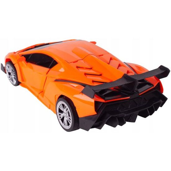 Robot transformer 2v1 Robocar 1:18 oranžový