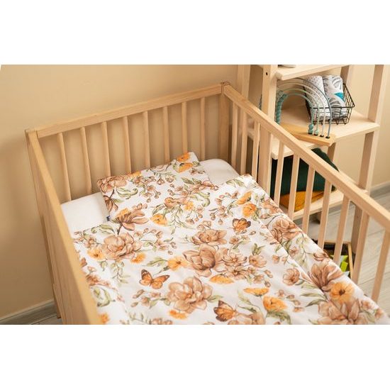 Souprava do postýlky sametová, béžová