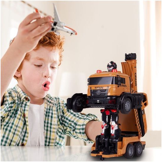 Robot transformer - jeřáb 2v1 Titan na dálkové ovládání