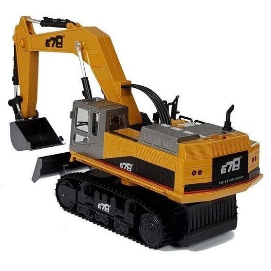 Pásový XXL jeřáb na dálkové ovládání s radlicí Cheetah 678