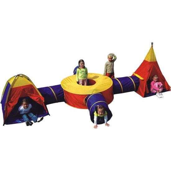 Ecotoys dětský stan 7v1 se 4 tunely