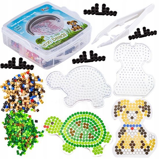 Zažehľovacie korálky Korytnačka a Psík 2000 kusov