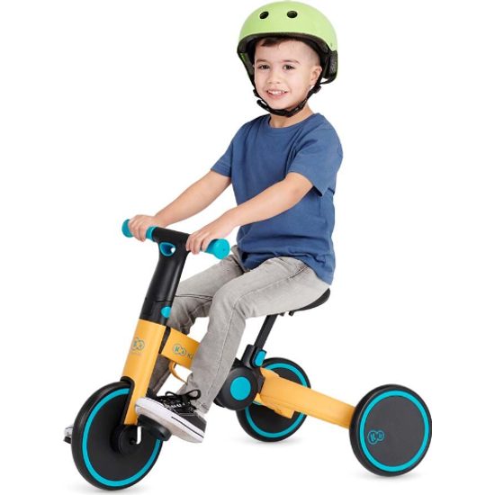 KINDERKRAFT 4TRIKE dětská skládací tříkolka 2v1 Sunflower Blue