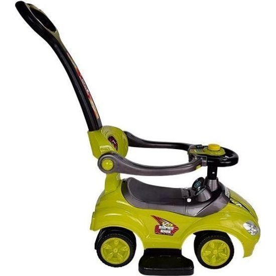 Odrážedlo s posunovačem 3V1 žlutozelené