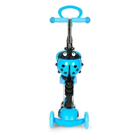 Ecotoys dětská koloběžka se svítícími koly Bedrunka modrá 5v1