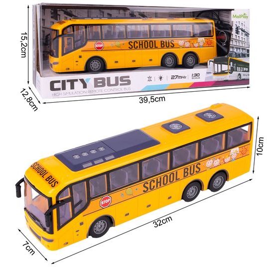 Autobus na dálkové ovládání School Bus 1:30