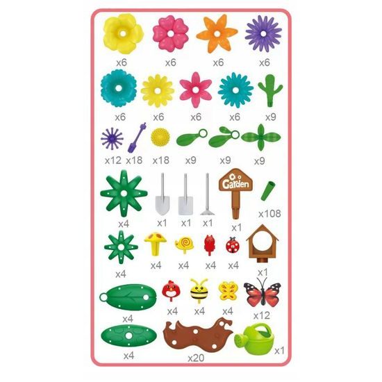 Doris dětská stavebnice zahrádka Garden Building 322 dílů