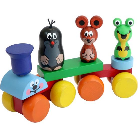 Dřevěný Vlak- Krtek