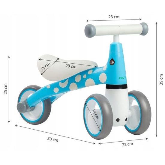 Ecotoys dětské odrážedlo Hrošík modré
