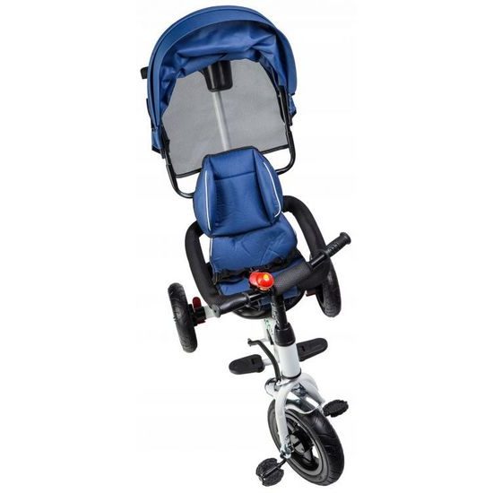 Ecotoys dětská tříkolka se stříškou modrá - nafukovací kola