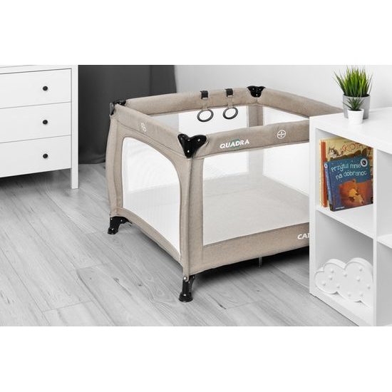 Dětská skládací ohrádka CARETERO Quadra brown