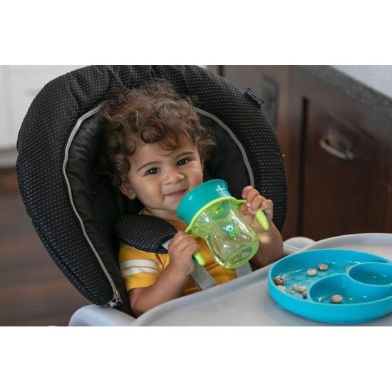 Silikonový talíř, modrá 12 m+