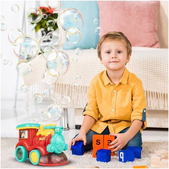 Lokomotiva s bublifukem a melodiemi Happy Train