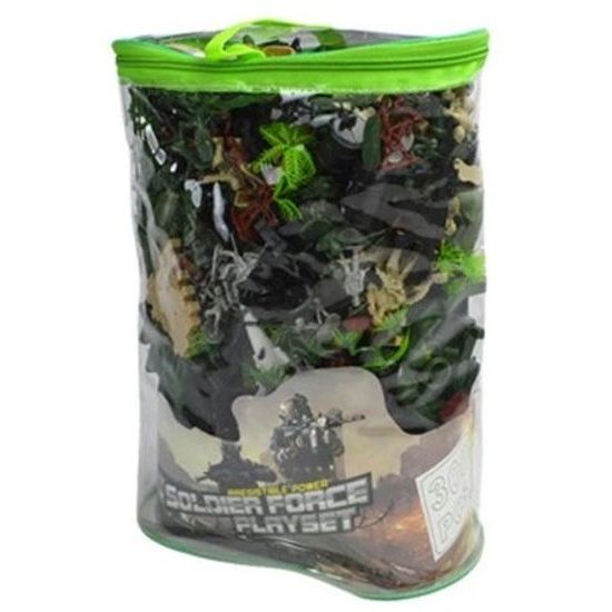 Velká sada plastových vojáčků s příslušenstvím Soldier Playset 300 kusů