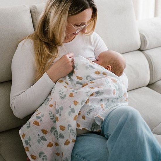 Mušelínové pleny, 3ks, Liška, zelené