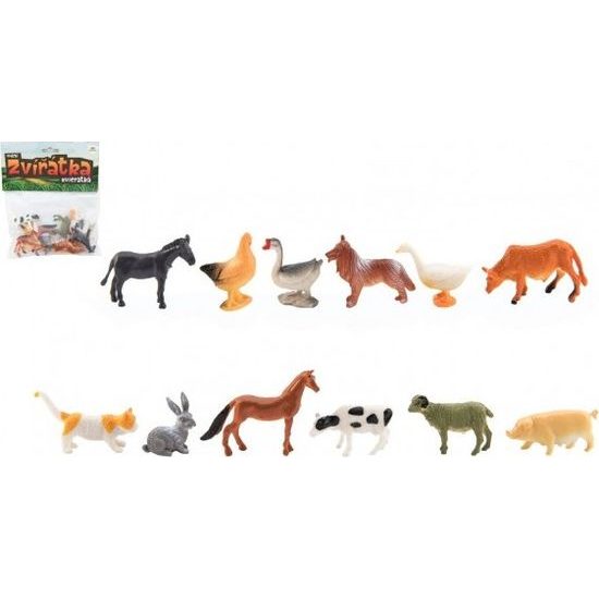 Mini Zvířátka- domácí farma 12ks
