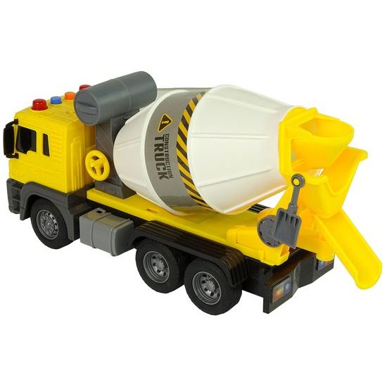 Míchačka na beton pro děti se světly a zvuky City Truck 1:16 žlutá