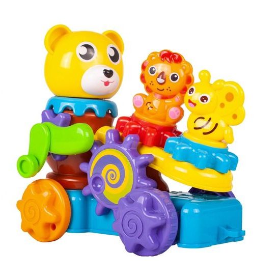 Veselé autíčko pro nejmenší s ozubenými kolečky Bear Car