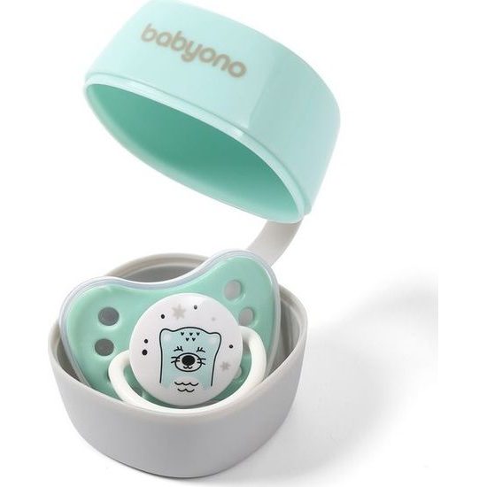 BabyOno Pouzdro na dudlík Natural Nursing - mátové
